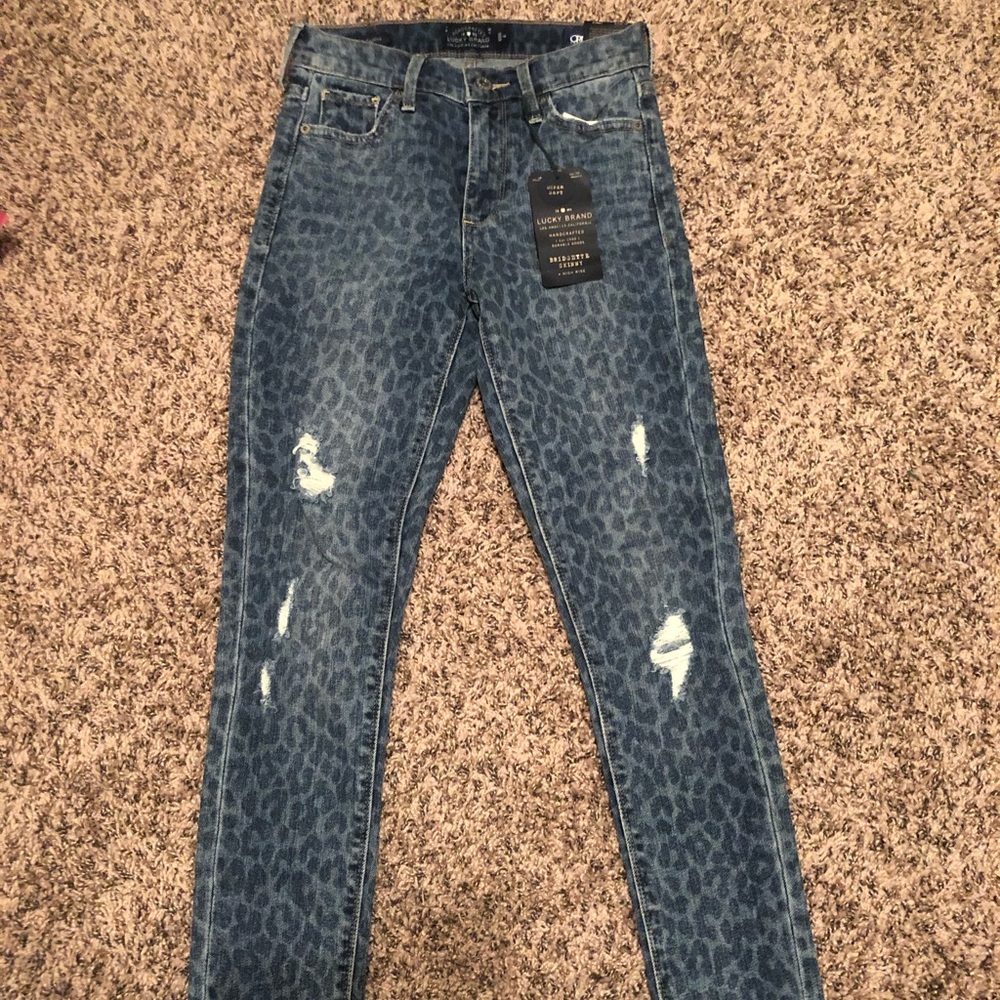 Women’s Lucky Brand Distressed Skinny Jean